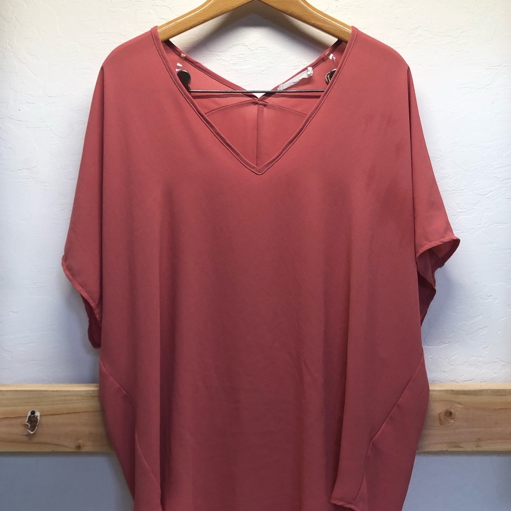Lush blush colored blouse